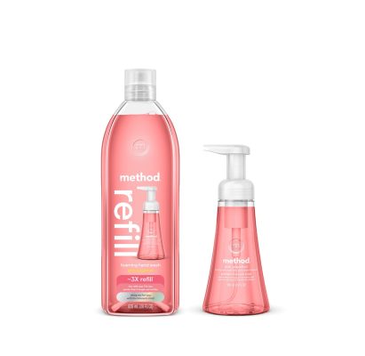 Method pink grapefruit foaming hand wash starter set, 38 oz